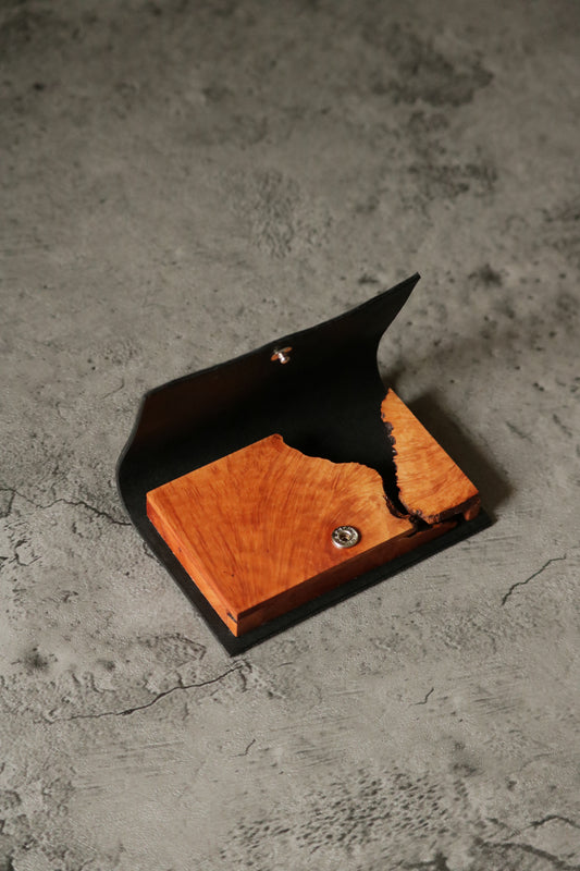 木の名刺入れ ブラック